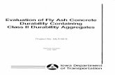 Evaluation of Fly Ash Concrete Durability Containing Class ...