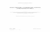 ELECTRONIC COMMUNICATIONS AMENDMENT BILL - Juta