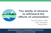 The ability of streams to withstand the - UMaine