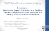 E-Insurance: Overcoming Recent Challenges and Avoiding ...
