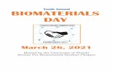 Tenth Annual BIOMATERIALS DAY