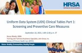 Uniform Data System (UDS) Clinical Tables Part 1 ...