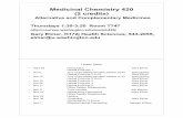 Medicinal Chemistry 420 (2 credits)