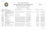 City of San Antonio Development Services Department ...