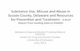 Substance*Use,*Misuse*and*Abuse*in* Sussex*County ...