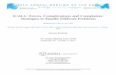 IC24-L: Errors, Complications and Complaints: Strategies ...