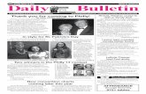 Sunday, March 18, 2018 Volume 61, Number 10 Daily Bulletin ...