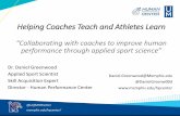 Helping Coaches Teach and Athletes Learn