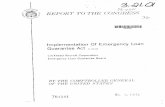 B-169300 Implementation of Emergency Loan Guarantee Act