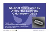 Study of rabies virus by Differential Scanning Calorimetry ...