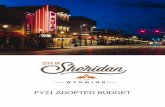 FY21 ADOPTED BUDGET - Sheridan, WY