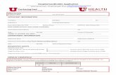 Hospital ardholder Application - University of Utah