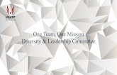 One Team, One Mission Diversity & Leadership Committee