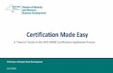 Certification Made Easy - Empire State Development