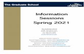 Information Sessions Spring 2021