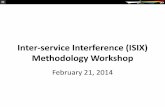 Inter-service Interference (ISIX) Methodology Workshop