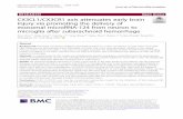 CX3CL1/CX3CR1 axis attenuates early brain injury via ...
