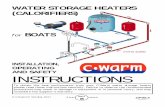 WATER STORAGE HEATERS (CALORIFIERS) for BOATS