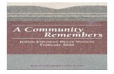A Community Remembers