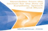 Newsletter from the Section for the Arts of Eurythmy ...