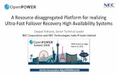 A Resource disaggregated Platform for realizing Ultra-Fast ...