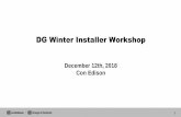 DG Winter Installer Workshop - Con Ed