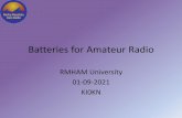 Batteries for Amateur Radio - RMHAM