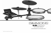 OWNER’S MANUAL - Simmons Drums - Electronic Drum Kits ...