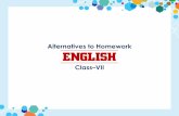 Alternatives to Homework ENGLISH