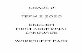 GRADE 2 TERM 2 2020 ENGLISH FIRST ADDITIONAL …