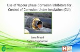 Use of Vapour phase Corrosion Inhibitors for Control of ...
