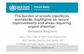 The burden of unsafe injections worldwide: highlights on ...