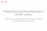 Productivity and income differences in the 20 century