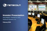 NetScout Systems Corporate Overview - April 2009