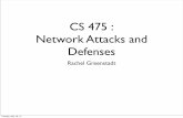 CS 475 : Network Attacks and Defenses