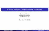 Survival Analysis: Nonparametric Estimators