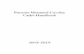 Parsons Mounted Cavalry Cadet Handbook