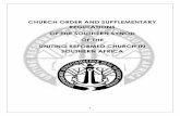 CHURCH ORDER AND SUPPLEMENTARY REGULATIONS FOR …