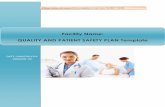 Facility Name: QUALITY AND PATIENT SAFETY PLAN Template