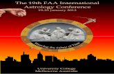 The 19th FAA International Astrology Conference