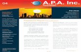 APA December 2014 Newsletter 1 page