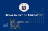 BEIS Uploading of school profile facility