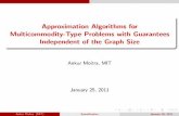 Approximation Algorithms for Multicommodity-Type …