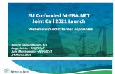 EU Co-funded M-ERA.NET Joint Call 2021 Launch