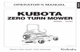 OPERATOR'S MANUAL ENGLISH - Kubota