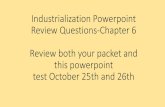Industrialization Powerpoint Review Questions-Chapter 6 ...