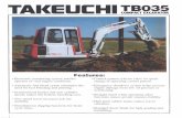 TB035 SPECIFICATIONS - Takeuchi US