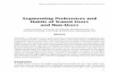 Segmenting Preferences and Habits of Transit Users and Non ...