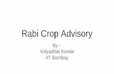 Rabi Crop Advisory - IIT Bombay