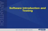 Software Introduction and Testing - Advantech
